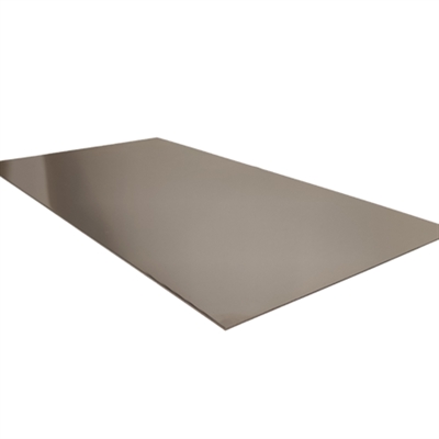 Rustfri stålplade med spejleffekt